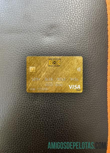 Banco do Sri Lanka Banco do Ceilão Visa Gold Card Photolook Front baixar para verificação